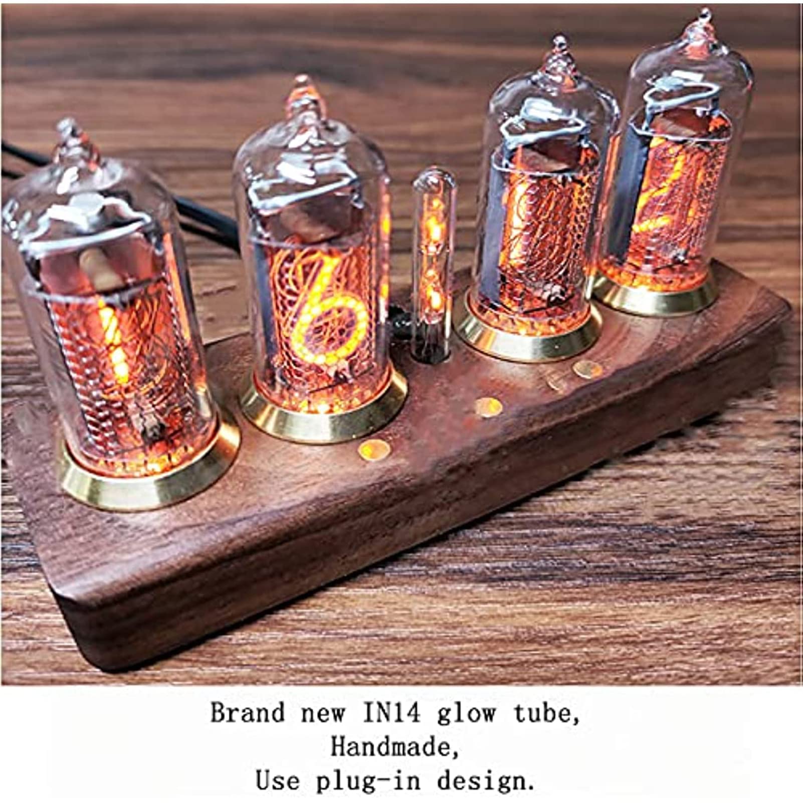 Amazon.co.jp: ニキシー管時計、IN-14 LEDグローデジタル